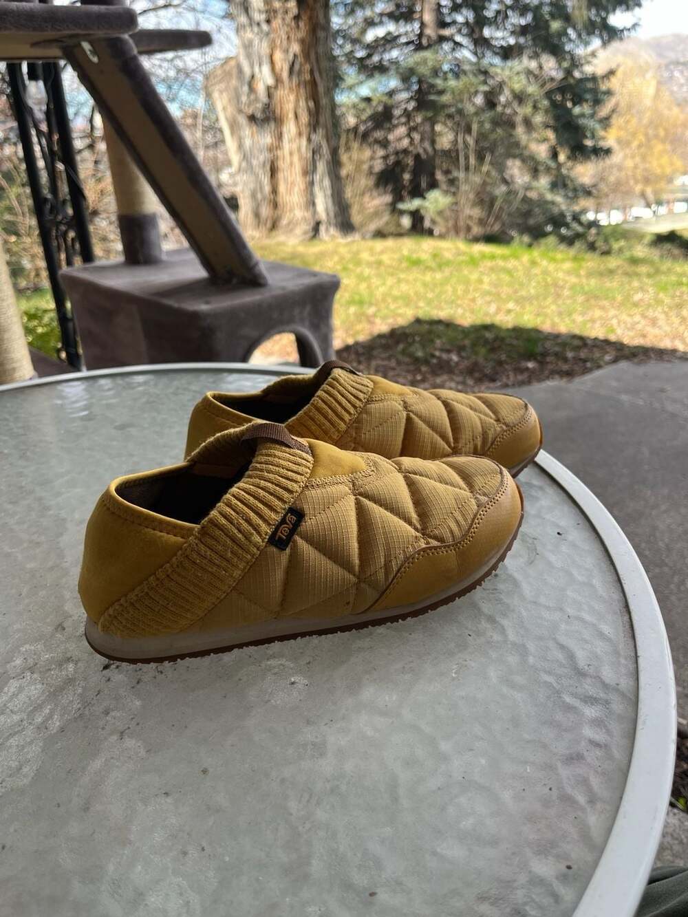 Teva Women's ReEmber Moc Slip-On Sneakers in Sauterne Yellow